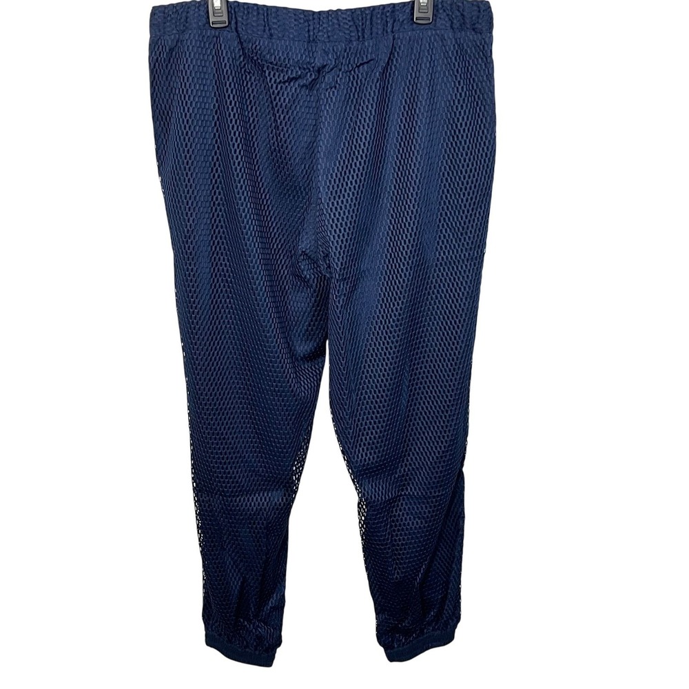 Wildfang The Empower Mesh Drawstring Pant in Navy Size Small NEW - Picture 3 of 5